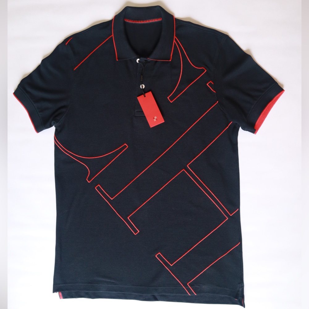 Carolina Herrera, size M, blue navy polo